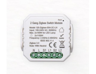 Akubela 2 Gang Zigbee Switch Module (EU version)