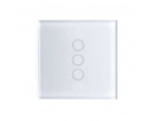 Akubela 3 Gang Touch Switch (EU version) - White