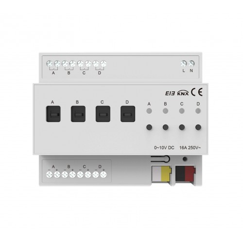 Akubela EIB/KNX 4 Gang 0-10V Dimmer Module - KXAC-B1DV4