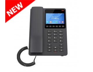 Grandstream GHP631 Compact Hotel Phone with Color LCD Screen - Black