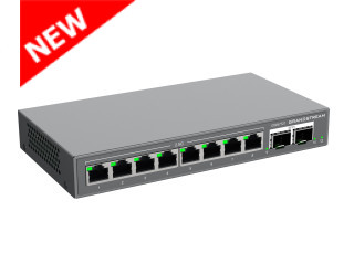 Grandstream GWN7721 10-Port L2-Lite Managed 2.5Gigabit Network Switch with 8x 2.5G Ethernet Ports and 2x 10G SFP+