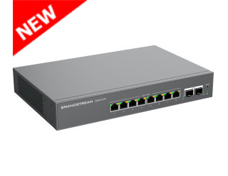 Grandstream GWN7721P 10-Port L2-Lite Managed 2.5Gigabit PoE Switch with 8x 2.5G Ethernet Ports and 2x 10G SFP+