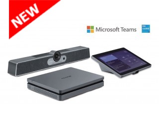MAXHUB XT10-VB Kit for Microsoft Teams Rooms, includes one XC13T Mini-PC, one TCP20T Touch Control Panel and one UC S07 VideoBar