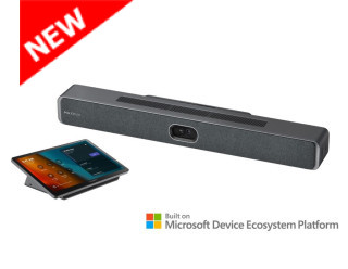 MAXHUB XBar V50 Kit for Microsoft Teams Rooms, includes one Android OS XBar V50 Videobar and one Touch Panel AP30