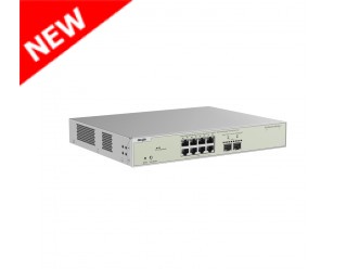 Ruijie-Reyee RG-NBS3300-8MG2XS-P 8-Port Muti-Gigabit, Layer 2 Managed Switch with 8x PoE+ Ports and 2x SFP+ Uplink Ports