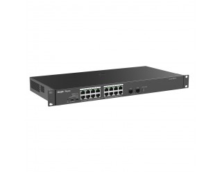 Ruijie-Reyee RG-ES118GS-P-L 18-Port Gigabit Unmanaged PoE/PoE+ Switch with 2 (1G) SFP Uplink Ports