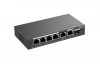 Ruijie-Reyee RG-ES206GS-P 6-Port Gigabit Smart POE Switch with 4 PoE/POE+ Ports and 1G SFP Combo Port