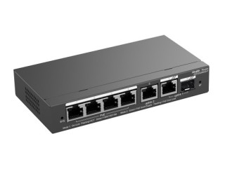 Ruijie-Reyee RG-ES206GS-P 6-Port Gigabit Smart POE Switch with 4 PoE/POE+ Ports and 1G SFP Combo Port