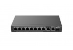Ruijie-Reyee RG-ES210GS-P 10-Port Gigabit Smart PoE Switch with 8 PoE/PoE+ Ports and 1G SFP Combo Port
