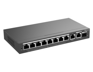 Ruijie-Reyee RG-ES210GS-P 10-Port Gigabit Smart PoE Switch with 8 PoE/PoE+ Ports and 1G SFP Combo Port