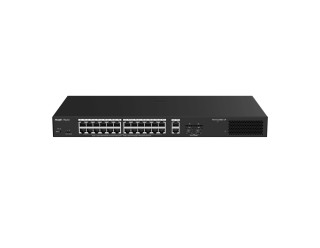 Ruijie-Reyee RG-ES228GS-LP 28-Port Gigabit Smart Cloud Managed PoE Switch with 24x 1G PoE/PoE+ Ports, 2x 1G RJ45 Ports, 2x 1G SFP Ports and 250W PoE Power Budjet