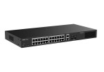Ruijie-Reyee RG-ES228GS-LP 28-Port Gigabit Smart Cloud Managed PoE Switch with 24x 1G PoE/PoE+ Ports, 2x 1G RJ45 Ports, 2x 1G SFP Ports and 250W PoE Power Budjet