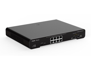 Ruijie-Reyee RG-NBS3100-8GT2SFP-P 10-Port Gigabit L2 Managed POE Switch with 8 Gigabit POE/POE+ Ports and 2 SFP Slots
