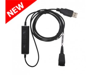 Supervoice SVC-QDUSB2 Headset QD to USB PC connecting bottom cable (Teams Compatible)