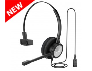 Supervoice SVC-121 Professional HD Call Center Headset Mono with QD and Uni-directional Noise Cancelling Mic, W/O Bottom Cable