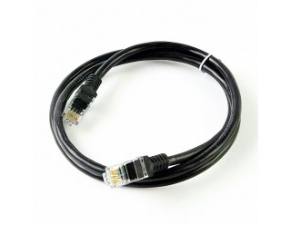 Supervoice UTP Cat5e Ethernet Patch Cable - 2m, Black