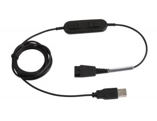 Supervoice SVC-QDUSB3 Headset QD to USB PC Connecting Bottom Cable with DSP
