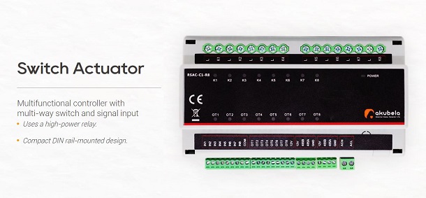 Akubela Switch Actuator (RS-485) - RSAC-C1-R8